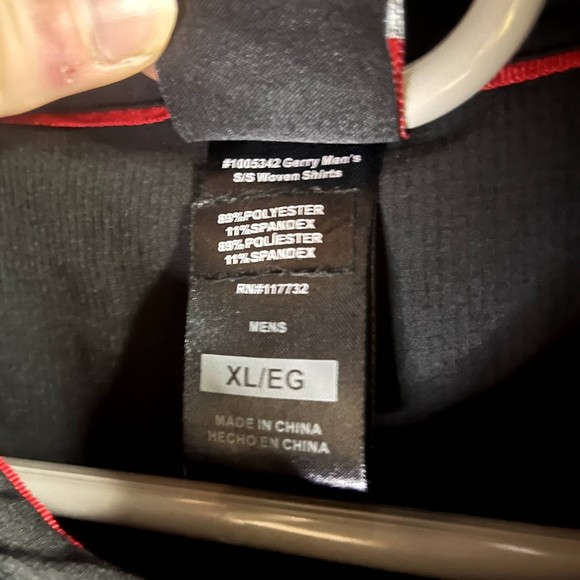 Black Gerry Button-Up Polo Shirt (Size XL) - Picture 5 of 5